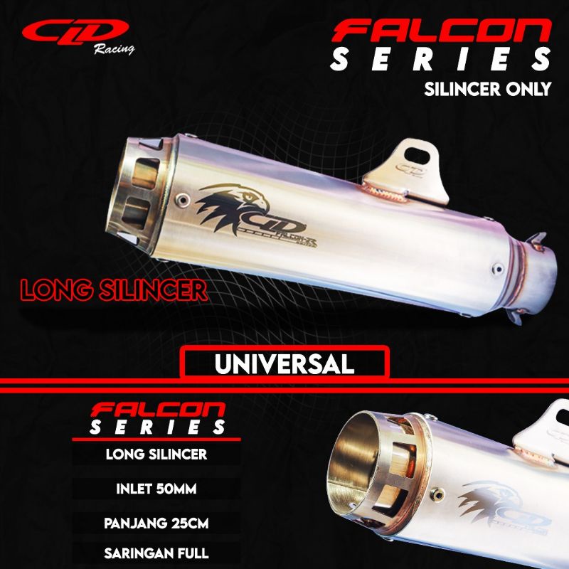 Silencer Only CLD Racing Type FALCON Panjang 25cm
