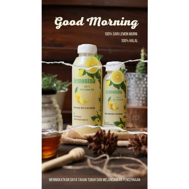

Lemonina - Lemonade Menjadi Mudah & Mencukupi Kebutuhan Vit C mu