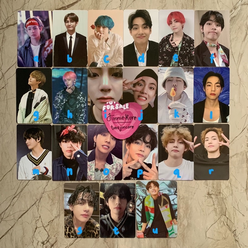 BTS V OFFICIAL DVD BLURAY PHOTOCARD ONLY MEMORIES OF 2017 2018 2019 2020 MEMO BR MUSTER 3RD 4TH 5TH 