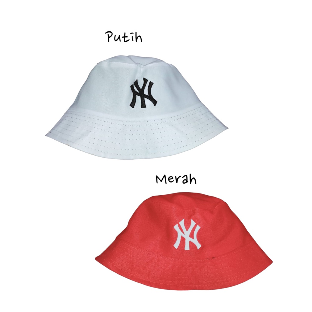 Bucket Hat Bordir NY / Bucket Hat New York American Style Kualitas Premium