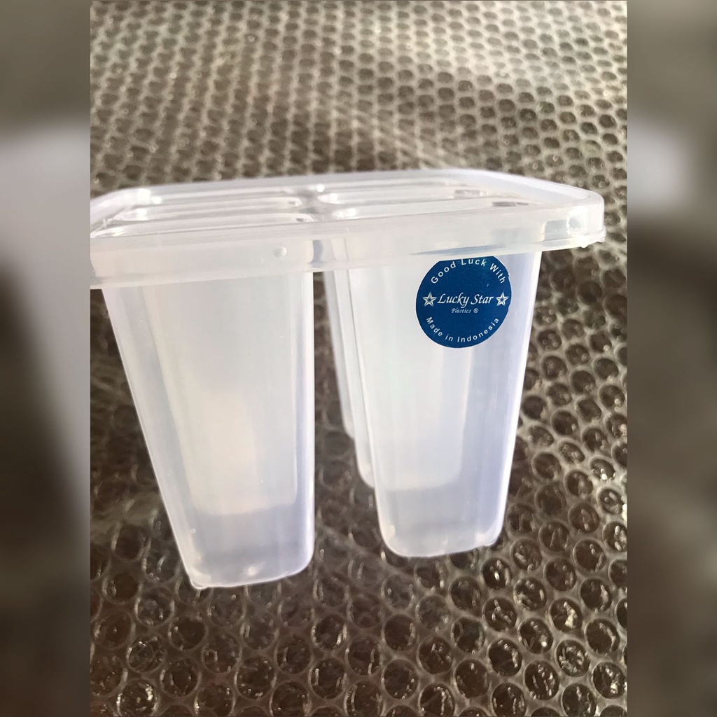 Cetakan Es Krim / es cream Stik plastik Lucky star