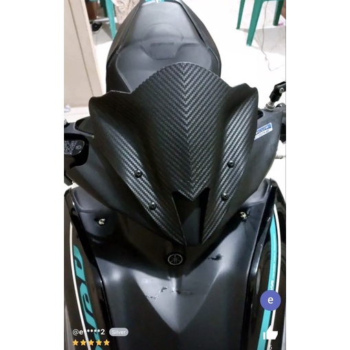 NEW VISOR AEROX SERIES FULL HITAM KILAT DAN KARBON CARBON MODEL TRANSFORMER BATMAN WINSHIELD WINSIL FULL BLACK DAN KARBON BAHAN TEBAL