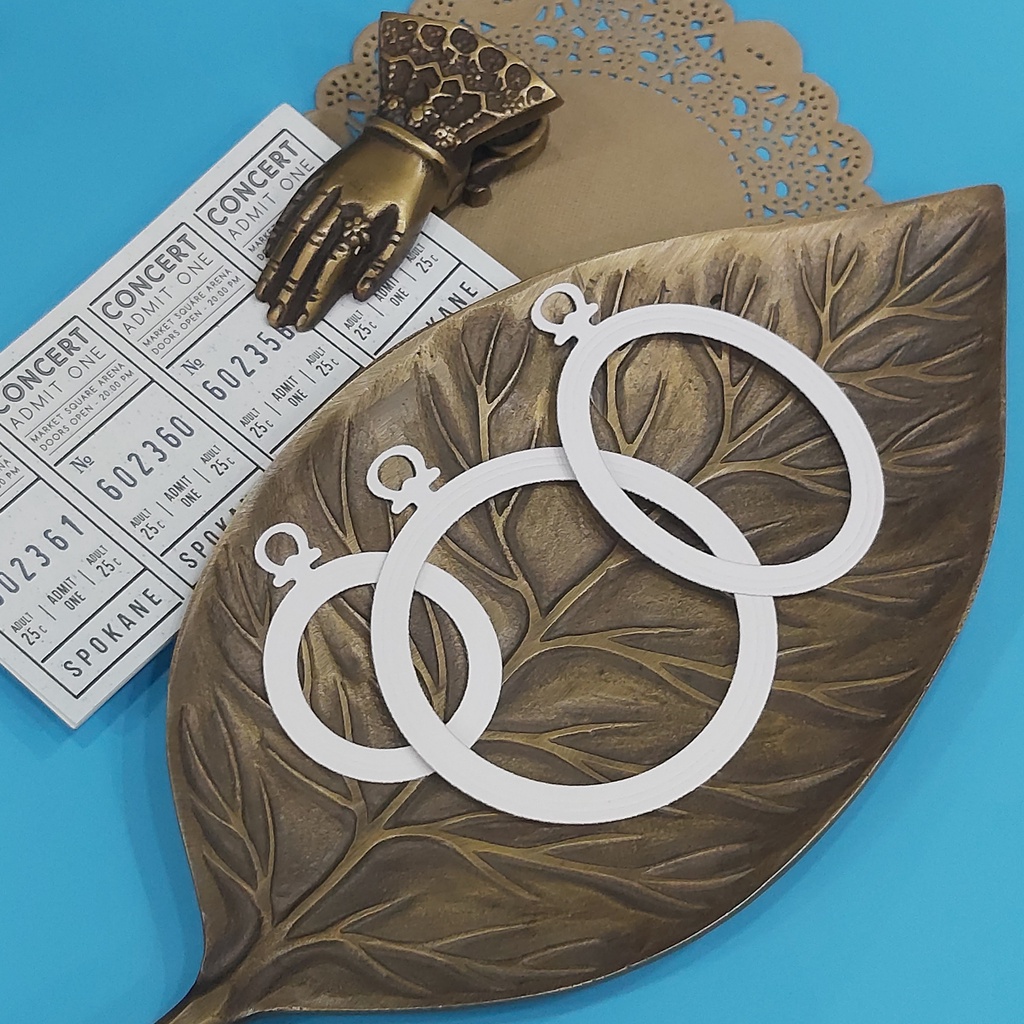 

3 Pcs Frame Vintage Putih Untuk Journal Jurnaling Bujo