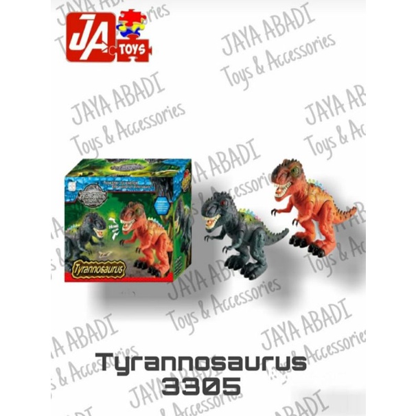 3305 Mainan Dinosaurus Tyrannosaurus Bisa Jalan Suara Dino dan Gerak Gerak Kepalanya