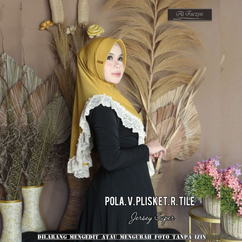 JILBAB RENDA PLISKET V