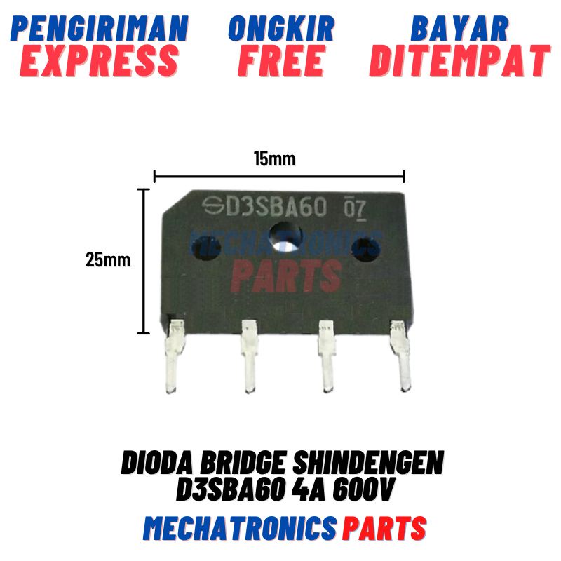Dioda Bridge SHINDENGEN D3SBA60 4A 600V