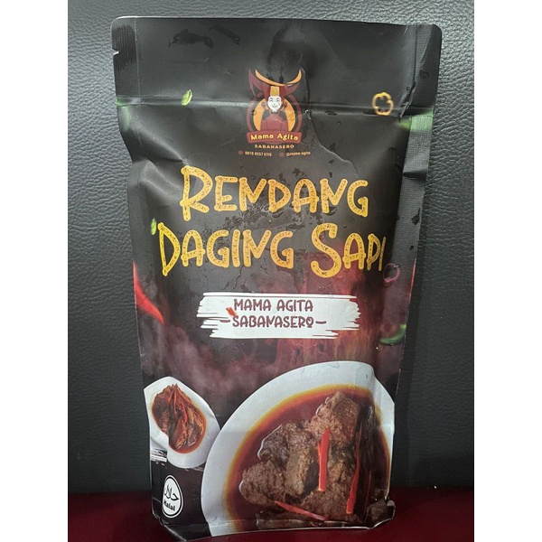 

Rendang daging sapi siap saji ukuran 500gr full daging/masakan Minang/masakan padang