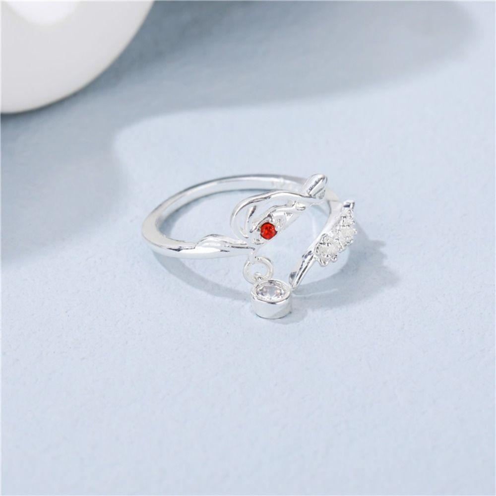 [Elegan] Anime Cincin Unisex Adjustable Tian Guan Ci Fu Berkah Keren Kartun Fashion Perhiasan