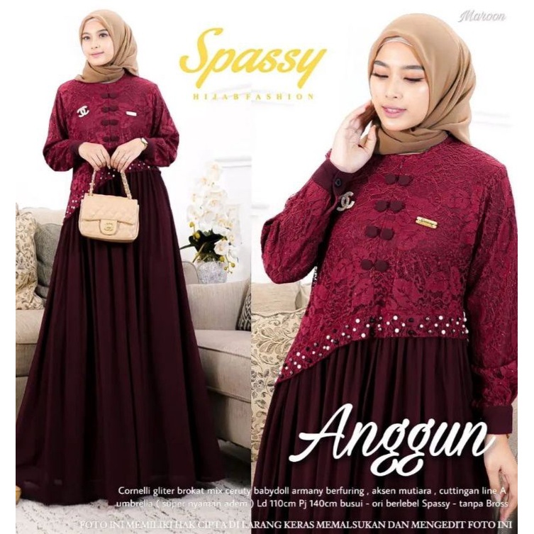 Gamis ANGGUN CERUTY MIX BURKAT