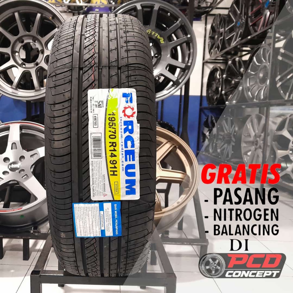 BAN MOBIL R14 TUBLES STANDAR KIJANG LGX 195-70 R14 FORCEUM ECOSA BUKAN BRIDGESTONE