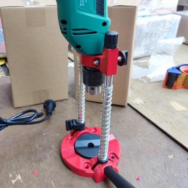 dudukan bor / drill stand / stand bor tangan / mobile stand drill