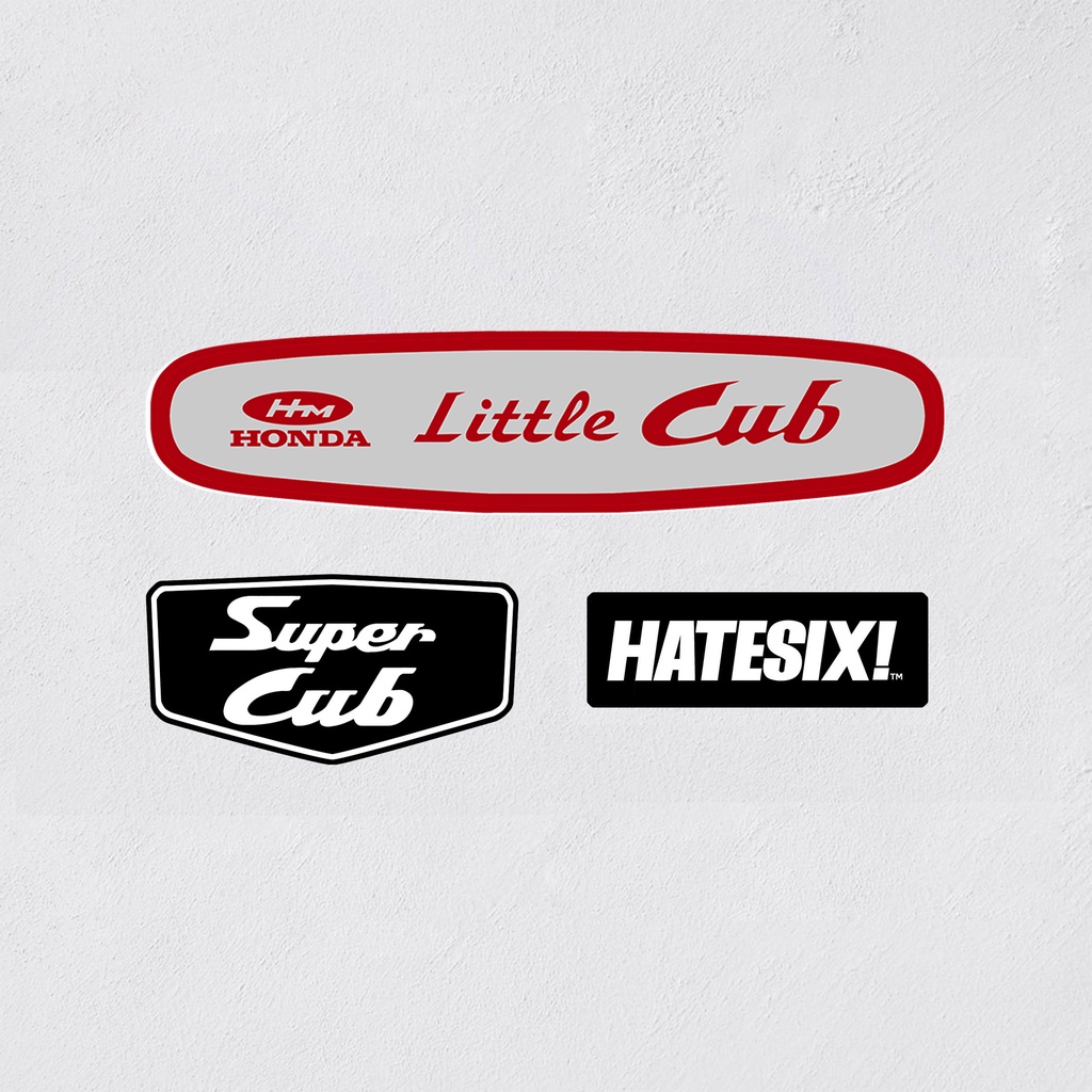 Sticker Stiker Decal Honda Little Cub 70 Hatesix