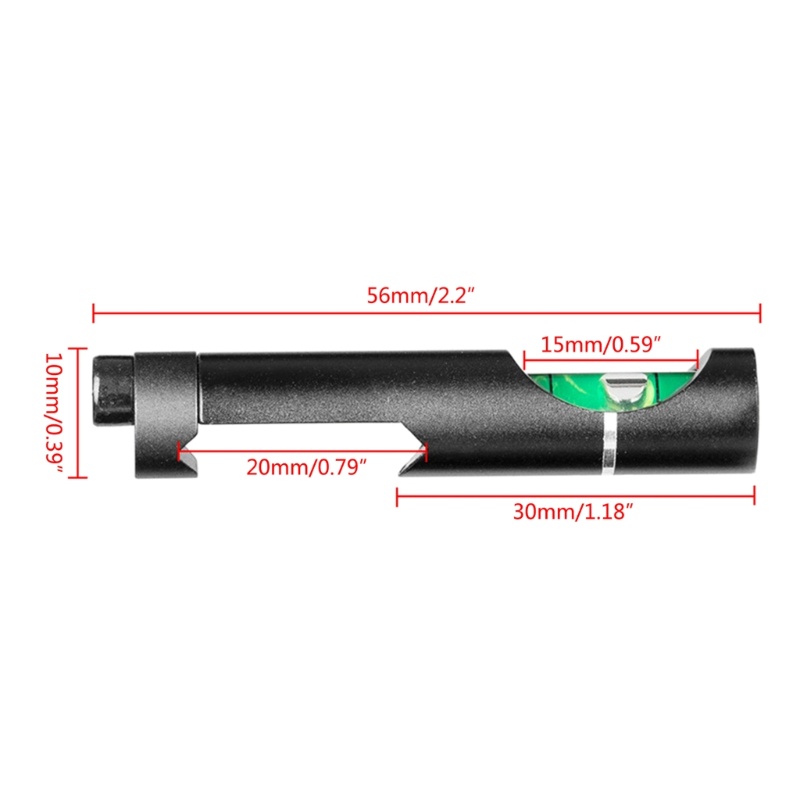 Btsg Aksesoris Tactical Tahan Lama Berburu Scope Mount Horizontal Bubble Level Level Untuk 20mm Picatinny-Weaver Rail