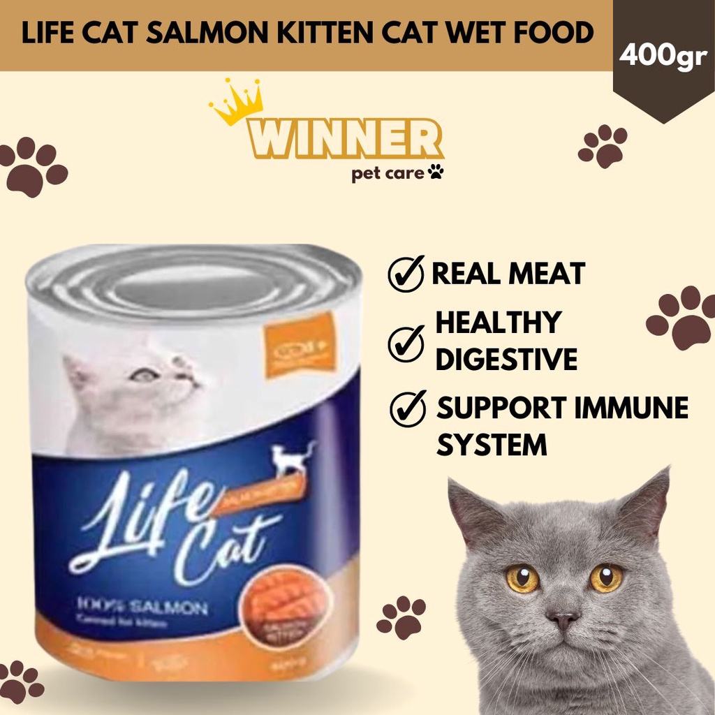 Life Cat Salmon Kitten Cat Wet Food 400gr