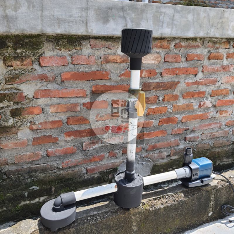 Skimmer dengan Vacuum Drain Set dengan Pompa Kolam Koi Vacum Drain