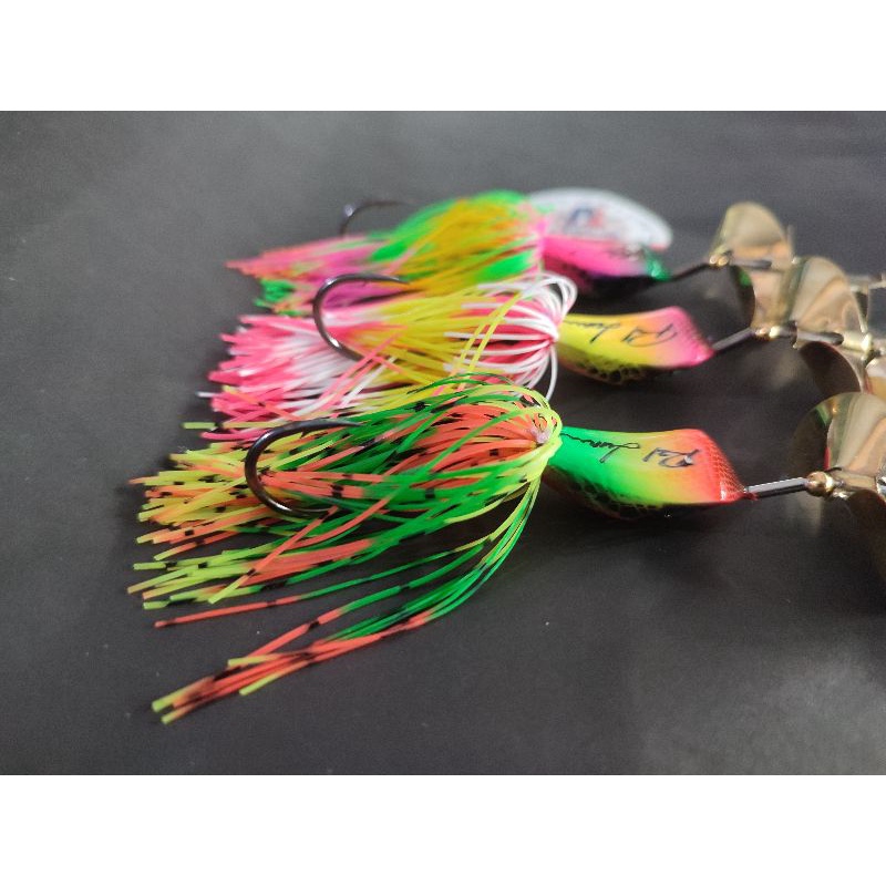 SLASH BAIT DOUBLE PROPELER SINGGEL HOOK RZL LURE I UMPAN CASTING IKAN GABUS DAN TOMAN