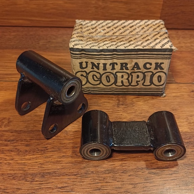 (SCORPIO) UNITRACK KOMPLIT CUSTOM LAHAR/BEARING - BESI TEBAL 2 LUBANG