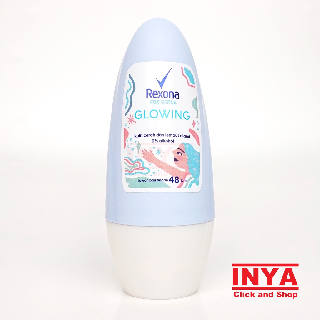 REXONA FOR GIRLS GLOWING 40ml - Deodorant Roll On