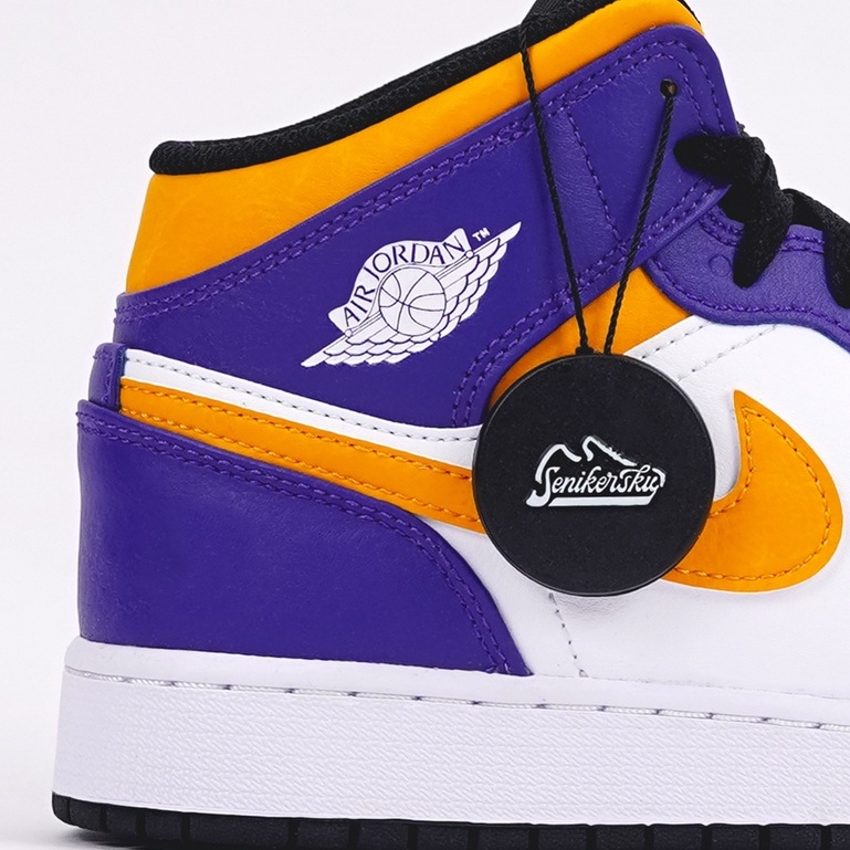 Air Jordan 1 Mid Lakers GS