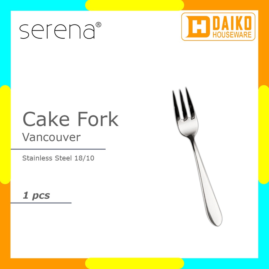 Garpu Serena Vancouver - Cake Fork Garpu Kue Stainless Steel