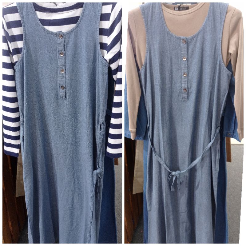 Overall Denim Branded Geela