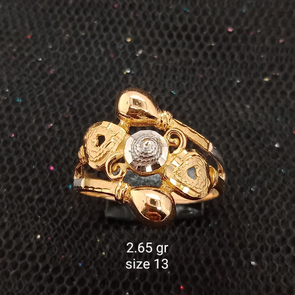 Cincin emas 17K - 2.65 gr kadar 750 - 3953