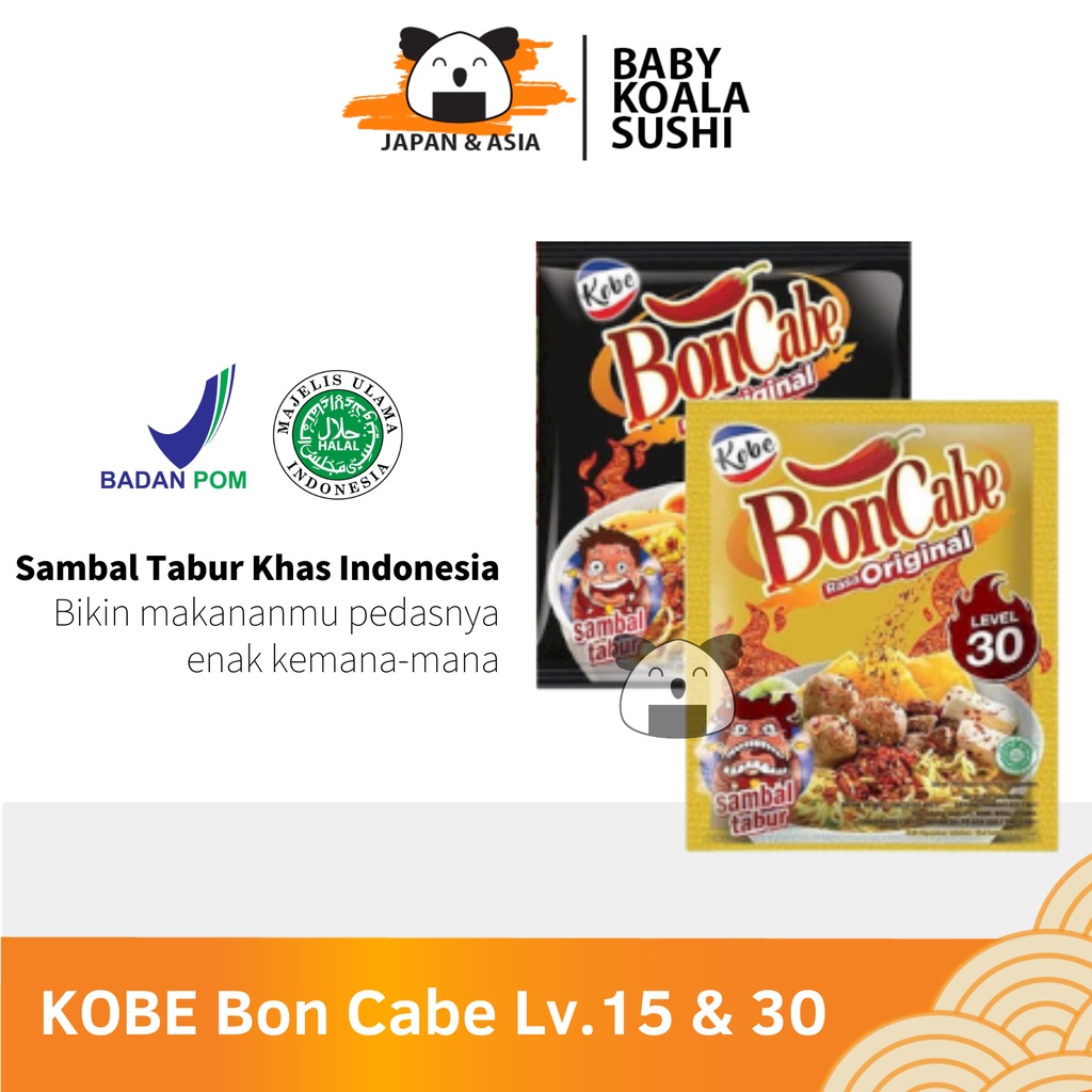 KOBE BONCABE Pedas Level 15, 30 | Boncabe ROA Level 15 | Bon Cabe EXTRA HOT