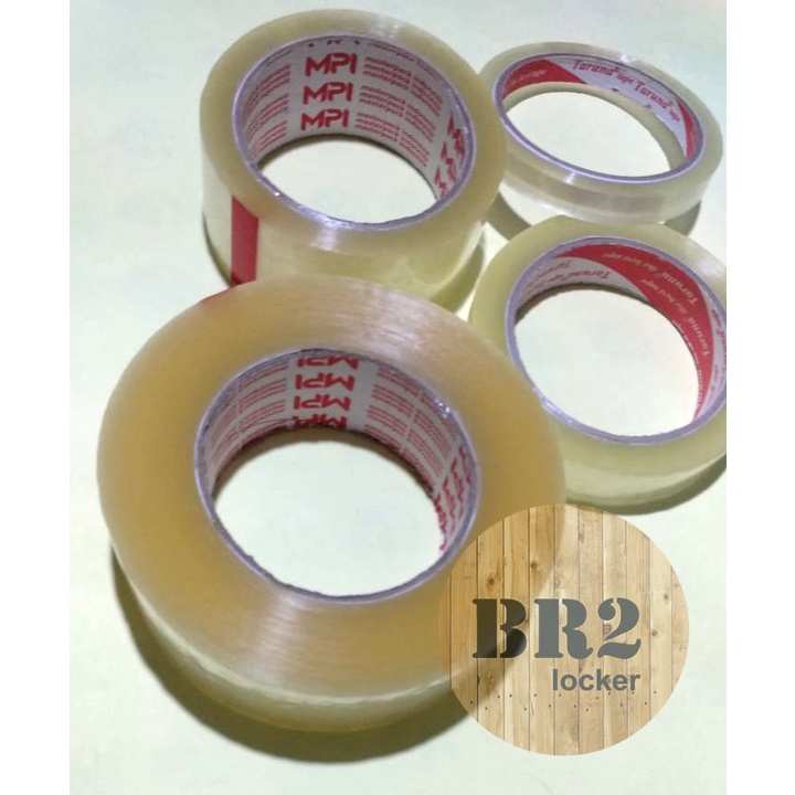 

masking tape lakban isolasi solatip bening 1 inch 72 yard - 1 pcs