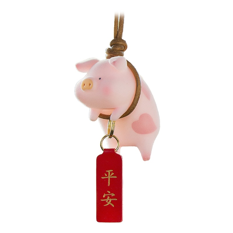 Matahari Spion Mobil Liontin Ayunan Lucu Lucky Piggy Aksesoris Gantung Ornamen Auto Interior Dekorasi Car Pendan