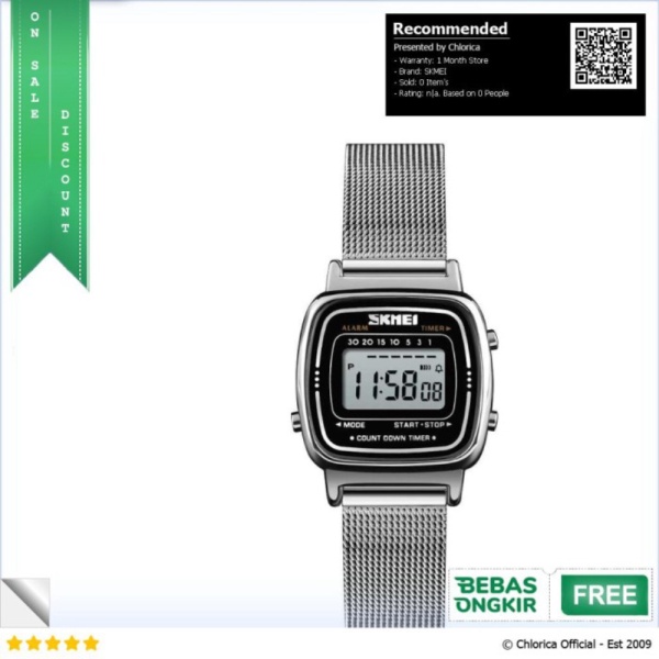 Dijual SKMEI Jam Tangan Digital Wanita - 1901 - Silver SKMEI Berkualitas