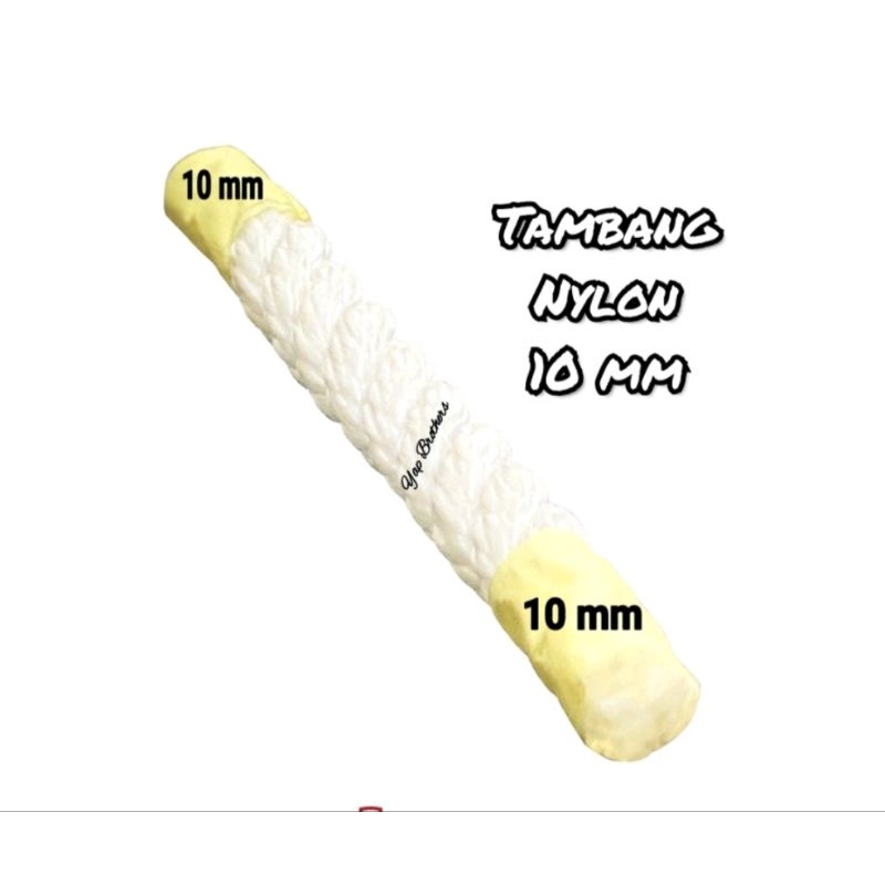 Tali tambang nilon tebal 10mm panjang 4 Meter 50cm.