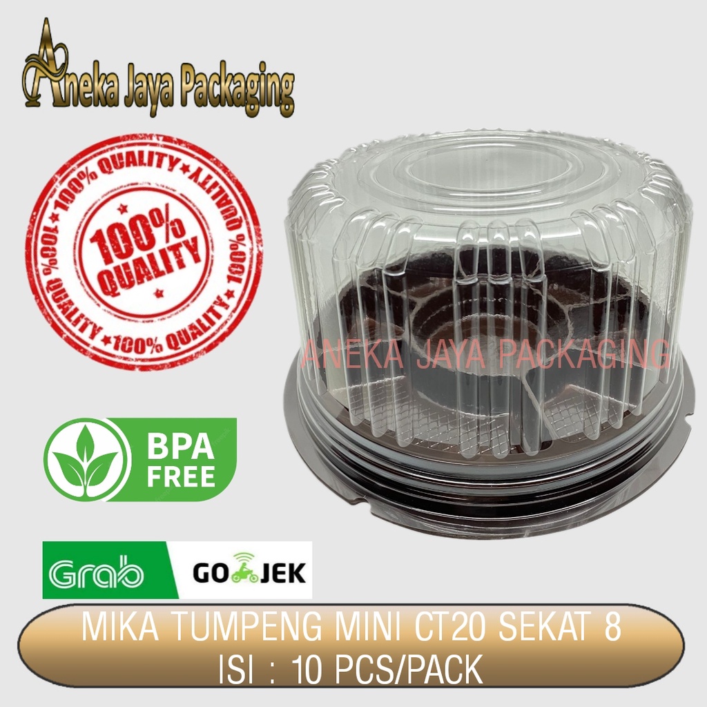 MIKA TUMPENG MINI COKLAT CT20 SEKAT 8 ISI 10PCS TRAY TUMINI MEDAN LK