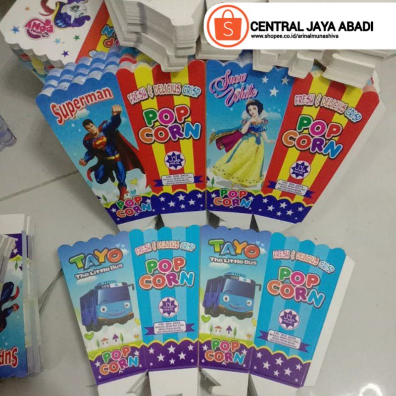 

400 LEMBAR KERTAS POPCORN 12 × 6 BAHAN IVORY PUTIH HIGH QUALITY DUS POP CORN BOX POPCORN KOTAK POPCORN KEMASAN POP CORN PRODUK TERBARU KUALITAS TERBAIK | CENTRAL JAYA ABADI 5776