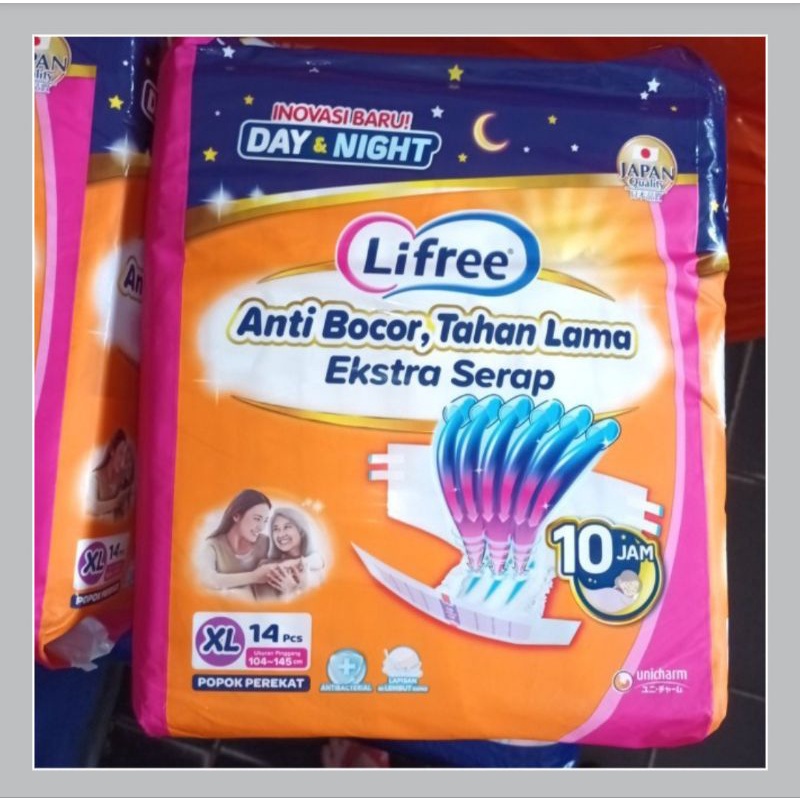 Lifree perekat XL14 XL 14 / Lifree popok perekat XL14