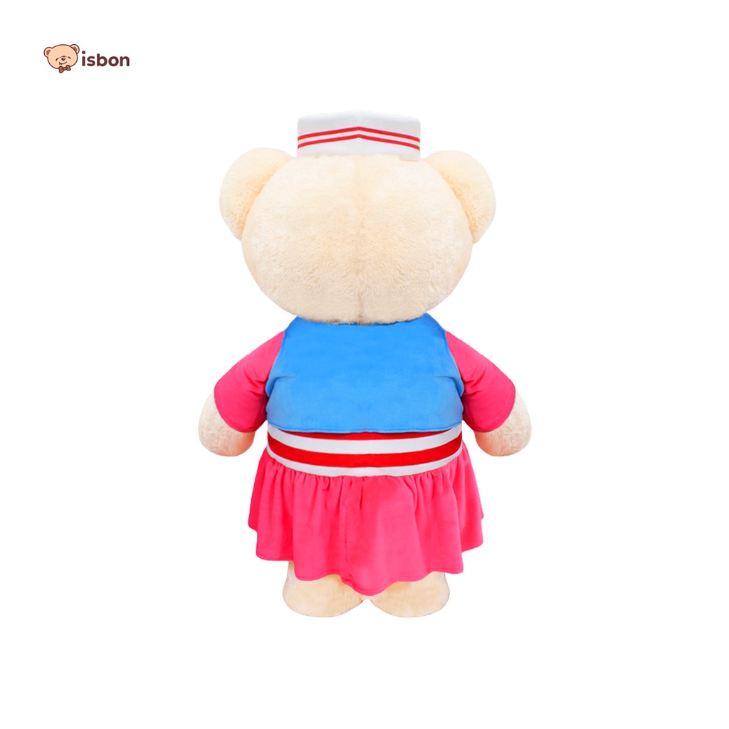 ISTANA BONEKA Beruang Jumbo kostum Pelaut Nahkoda Couple Bear Sailor Boney Bonita Pesiar Lucu 78CM SNI Untuk Kado Ulang Tahun dan Hadiah Anniversay LDR High Quality SNI pelaut popeye nahkoda pesiar