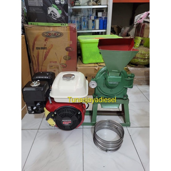 Mesin Giling Tepung FFC 15 + Engine Honda GP 160 (5.5Hp)