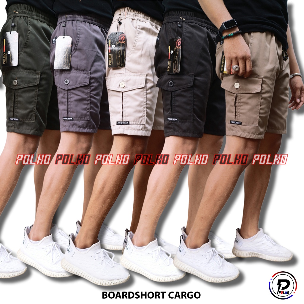 Boardshort Cargo Pendek By Polho Denim