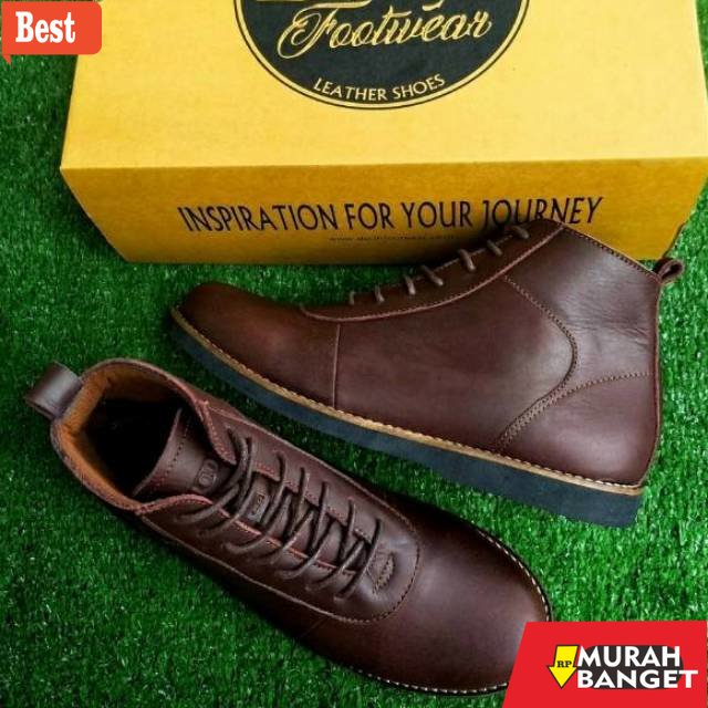 chukka boots Sepatu Boots Pria Kulit Asli Original Exclusive Sepatu Pria