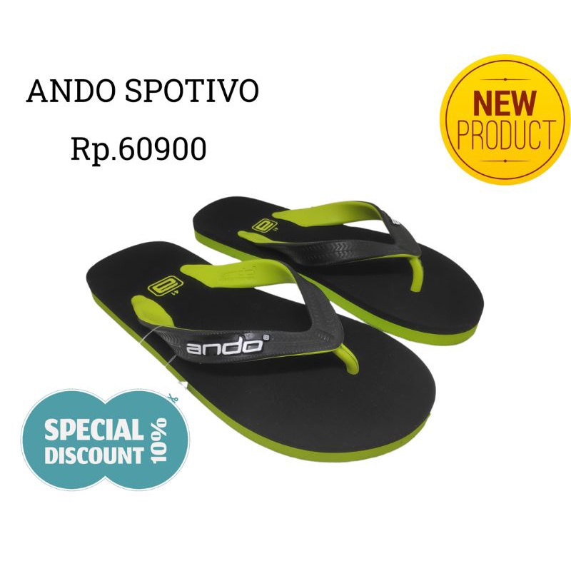 SANDAL ANDO FLIP FLOPS SPOTIVO 38-43 Rp.60900