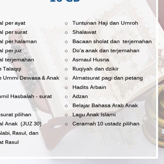 Speaker Al Quran Murotal 30 Juz 16 GB Murottal Alquran ZB 800BT - Advan TANPA RMT, 16 GB