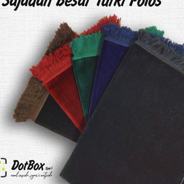 Sajadah Besar / Sajadah Polos Tebal / Sajadah Jumbo / Sajadah Turki - Cokelat