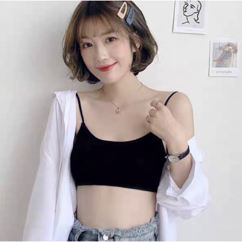 Bra (K-C12) Pakaian dalam seamless tanpa tulang dengan busa normal