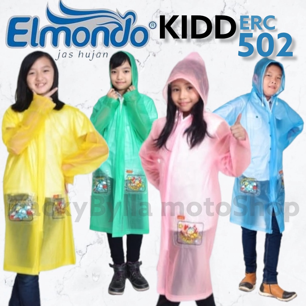 Jas Hujan Ponco Poncho Anak Remaja Elmondo KIDD ERC-502