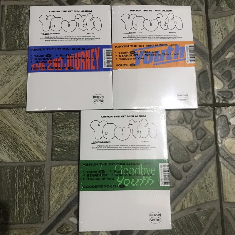 READY STOCK Kihyun Youth the 1st mini album monsta X sealed