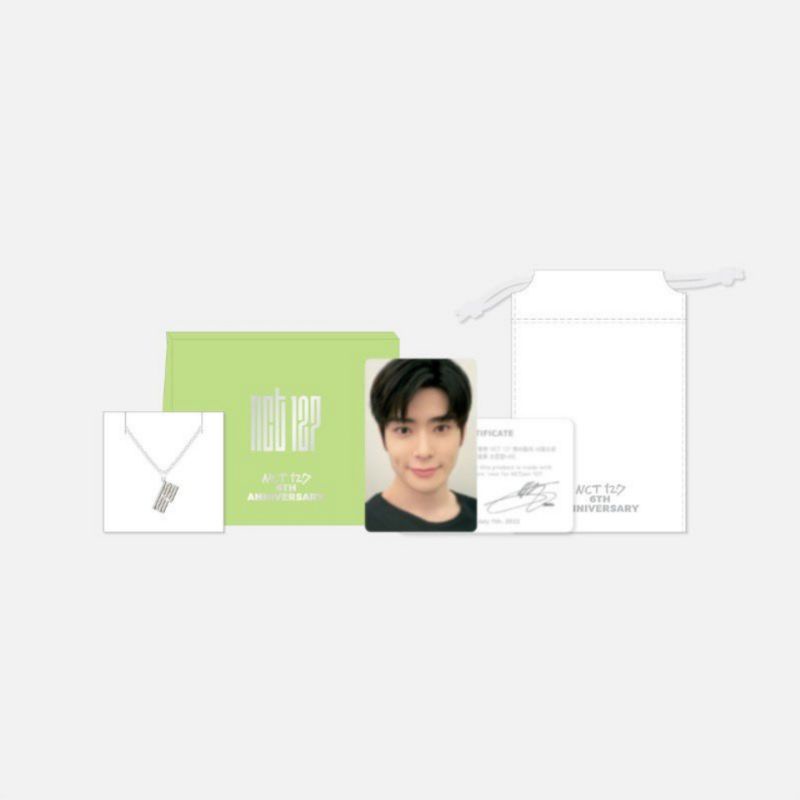 NCT127 6th Anniversary Necklace Jaehyun Photocard Sealed Official MD Photo Card PC NCT 127 Anniv Kal