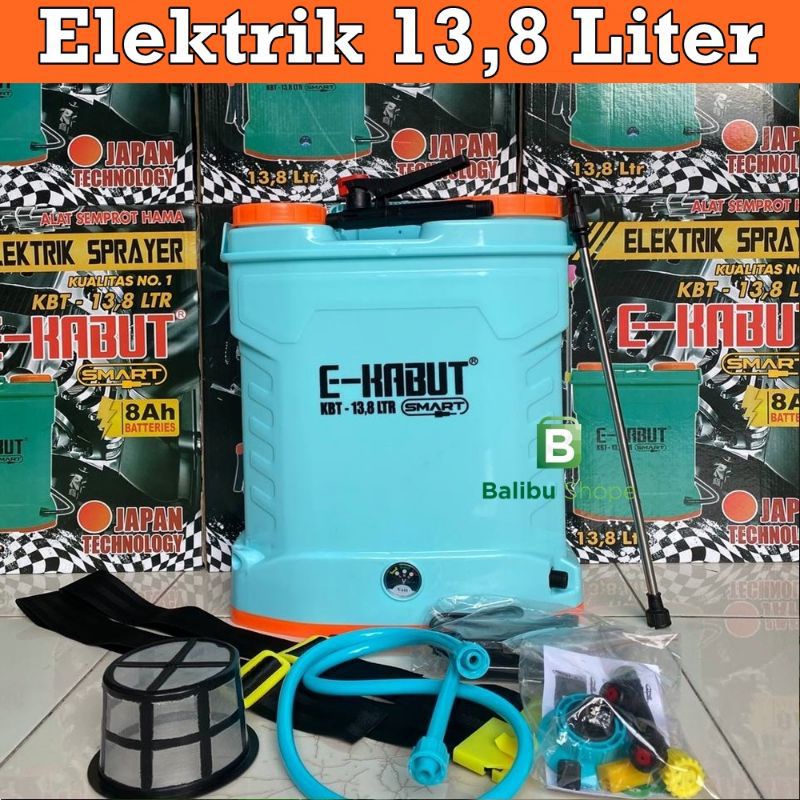 SPRAYER ELEKTRIK E-KABUT 13,8 LITER ALAT SEMPROT TANGKI E-KABUT TERBARU