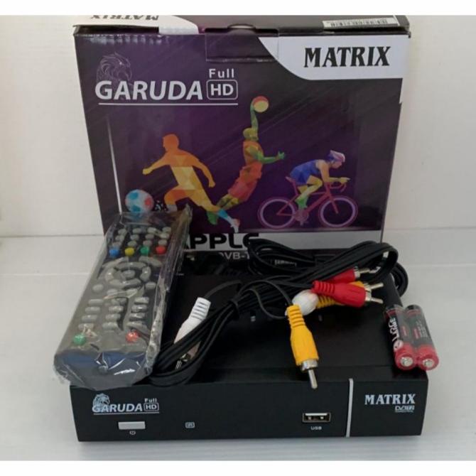 Agen Grosir Receiver Tv Set Top Box Matrix Garuda Dvb T2 Digital Apple