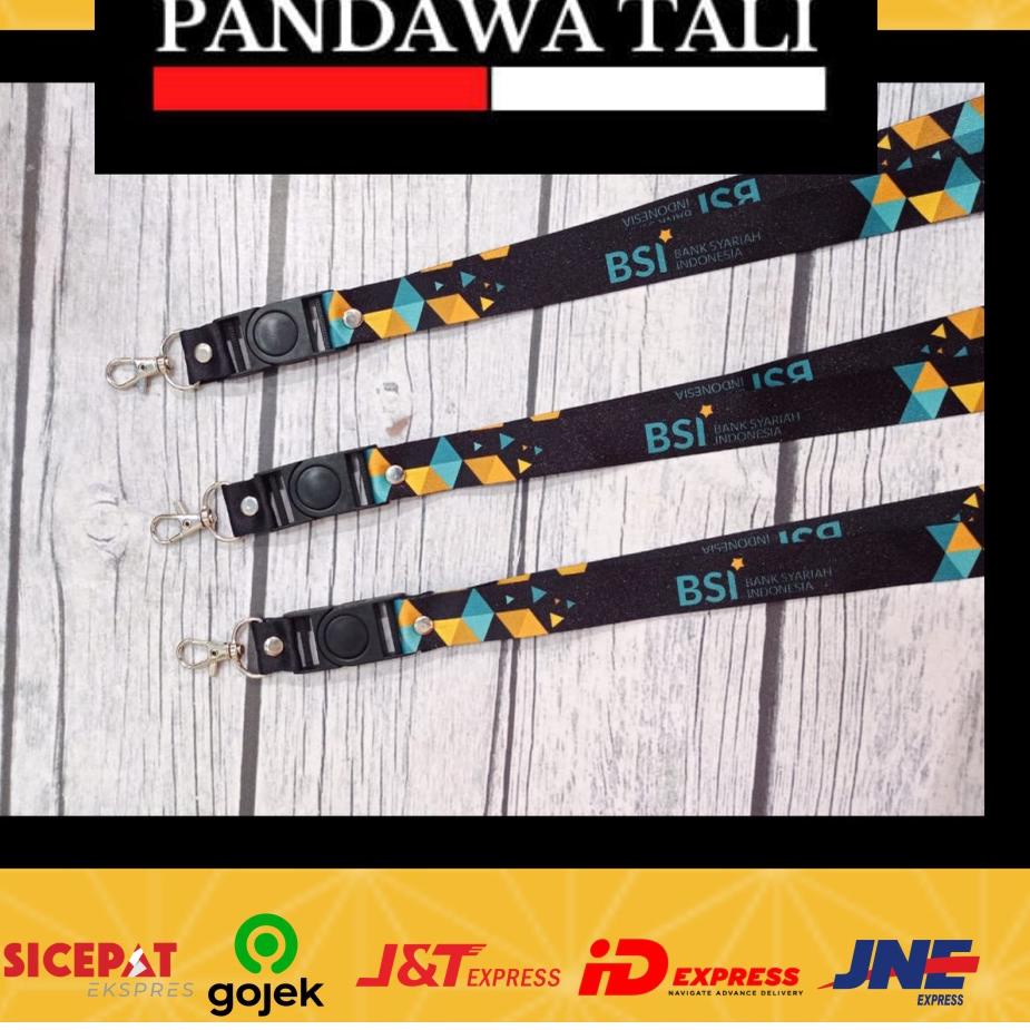 

⇦ Lanyard BSI HITAM/BSI Bank Syariah Indonesia/Lanyard Custom Murah/ Pandawa Tali Surabaya せ