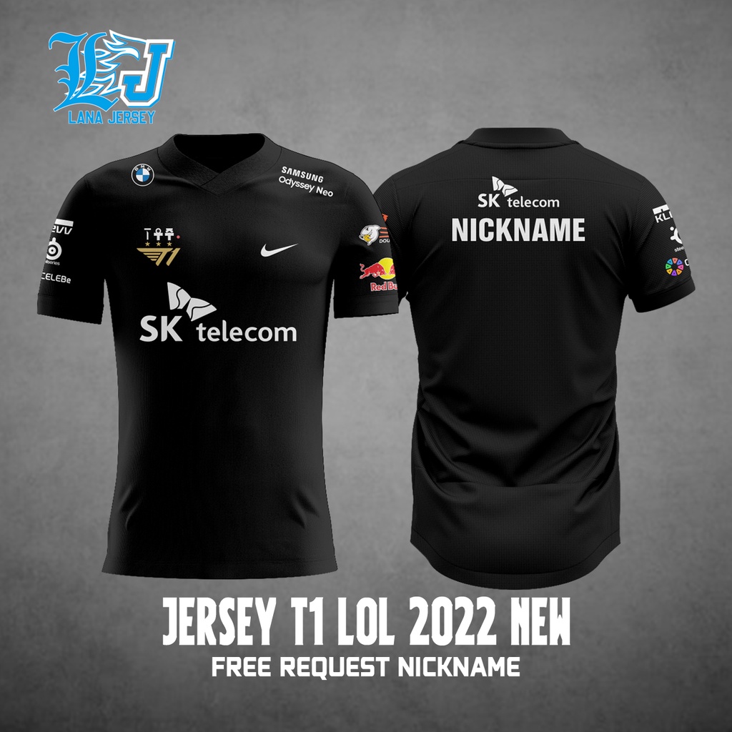 JERSEY T1 ESPORTS LOL 2022 - 2023 NEW (free request nickname)
