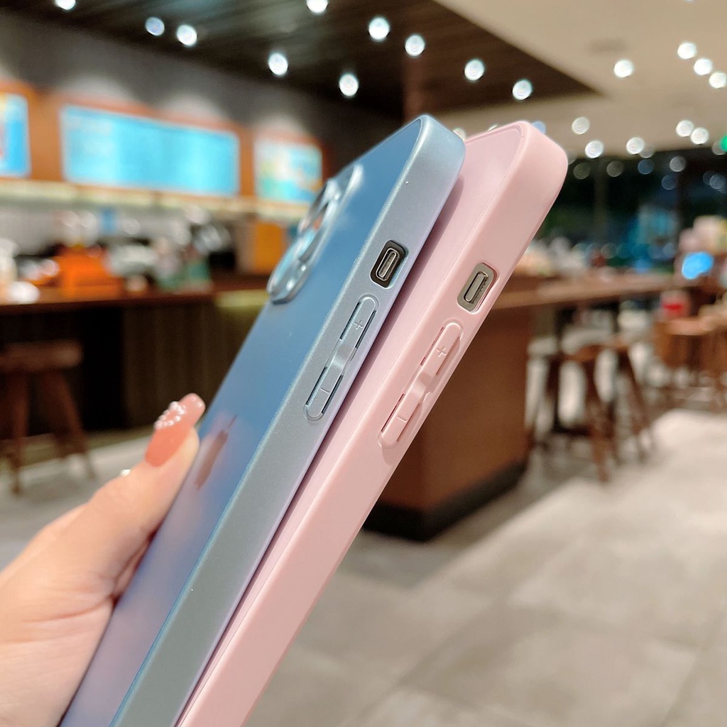 Hardcase Premium  AG Glass for iPhone 11 12 13 Full Covered with Camera Lens Protector